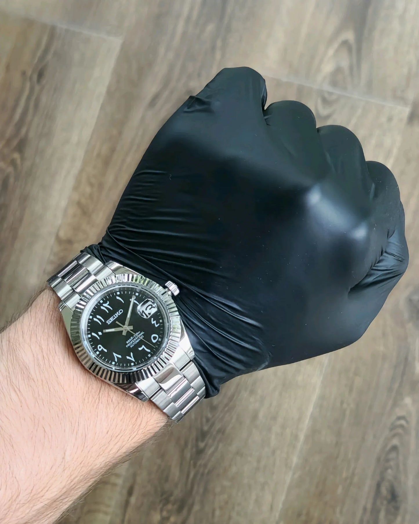 Datejust Steel Black Oyster Mod (Arabic)