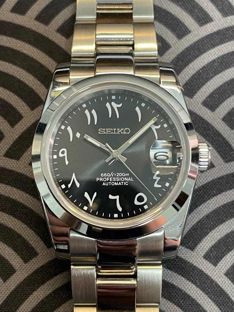 Datejust Steel Black Oyster Mod (Arabic)