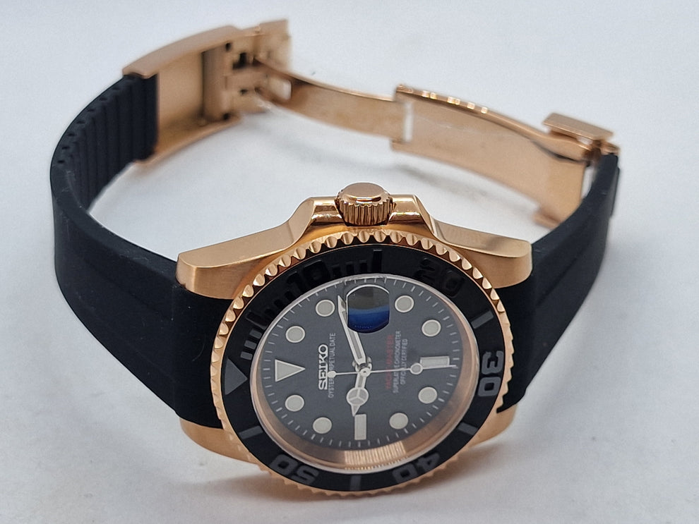 Yachtmaster Rose Gold Black Mod