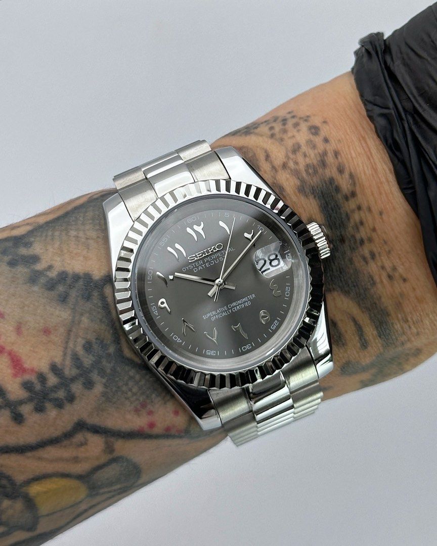 Datejust Dark Grey Mod (Arabic)
