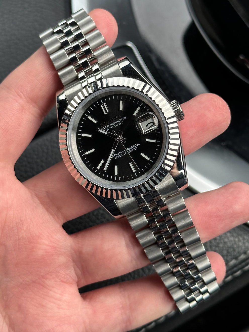 Datejust Steel Black Mod
