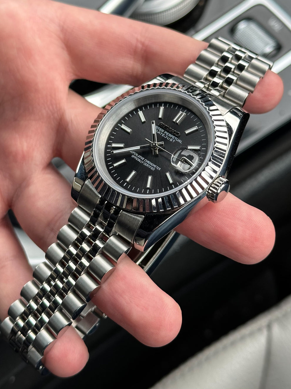 Datejust Steel Black Mod