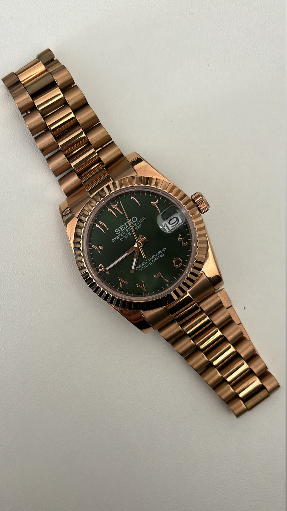 Datejust Rose Olive Mod (Arabic)