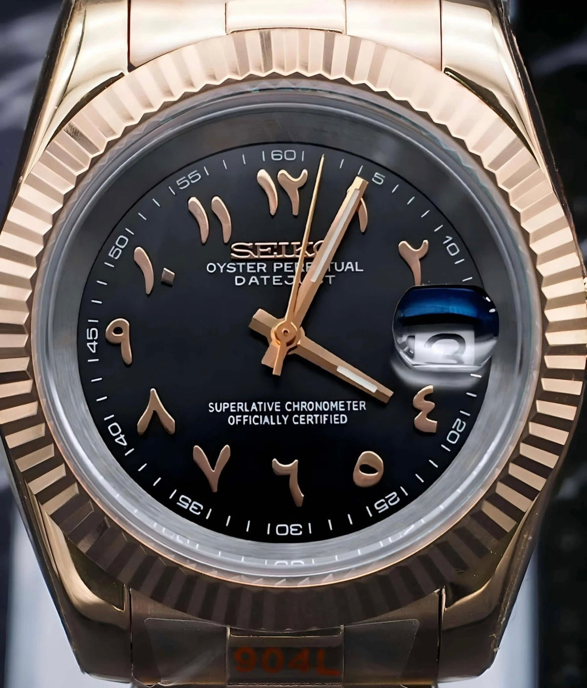 Datejust Rose Black Mod (Arabic)