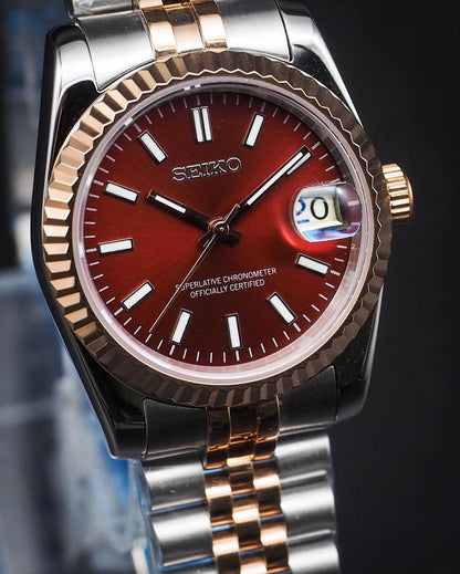 Datejust Rose Red Mod (Two Tone)