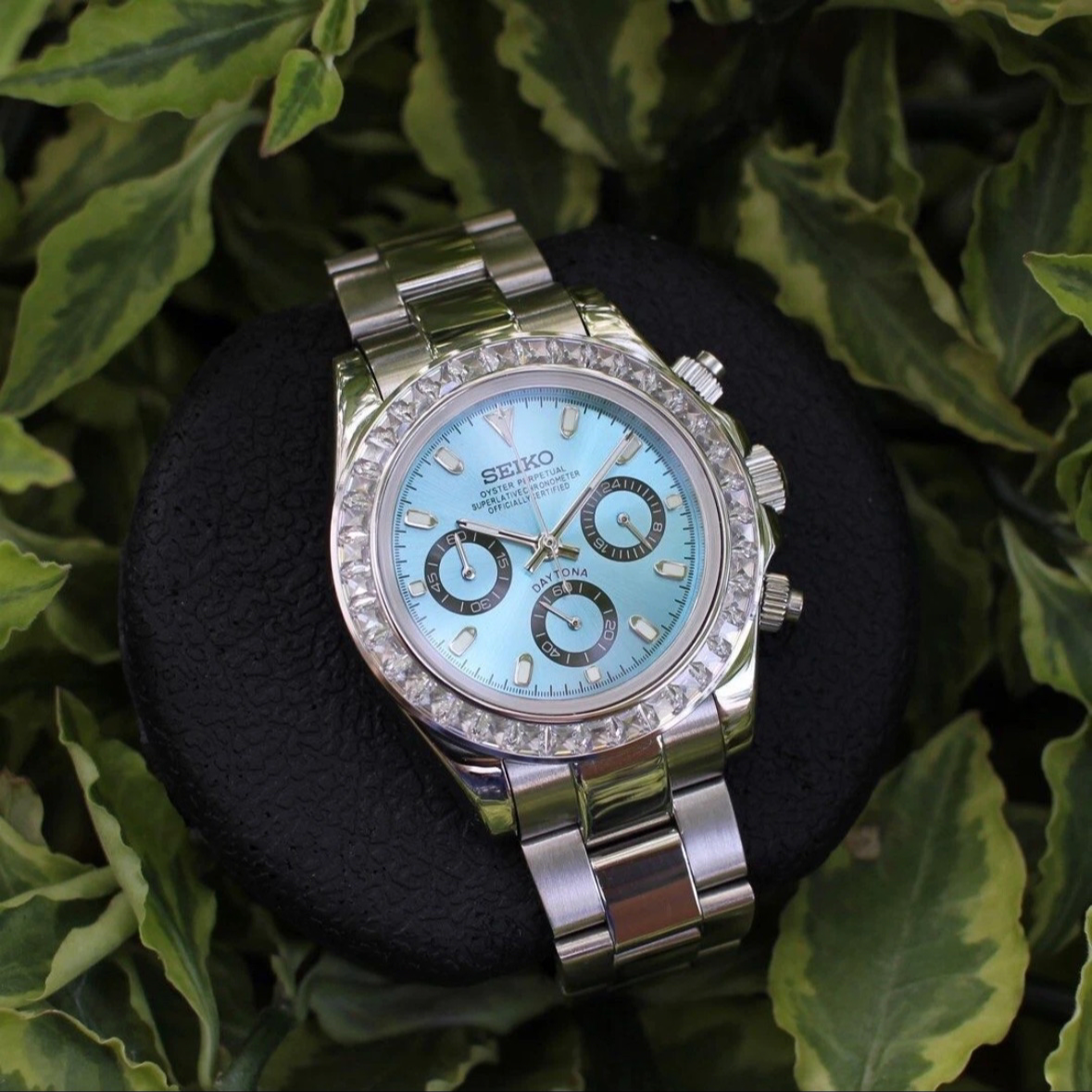 Daytona Steel Ice Blue Mod (Diamond Bezel)