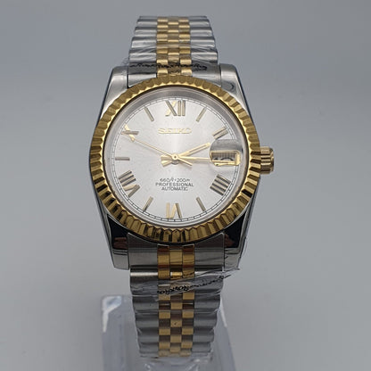 Datejust Gold White Roman Mod (Two Tone)