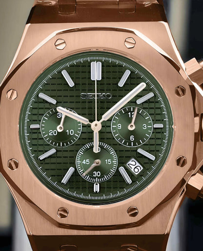 Royal Oak Rose Gold Olive Mod (Chronograph)
