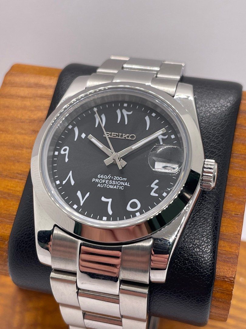 Datejust Steel Black Oyster Mod (Arabic)