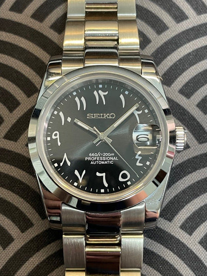 Datejust Steel Black Oyster Mod (Arabic)