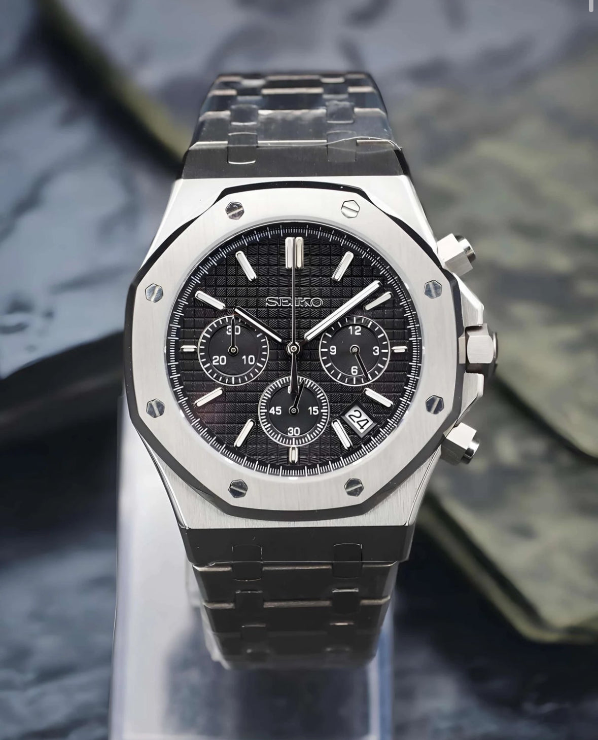 Royal Oak Steel Black Mod (Chronograph)