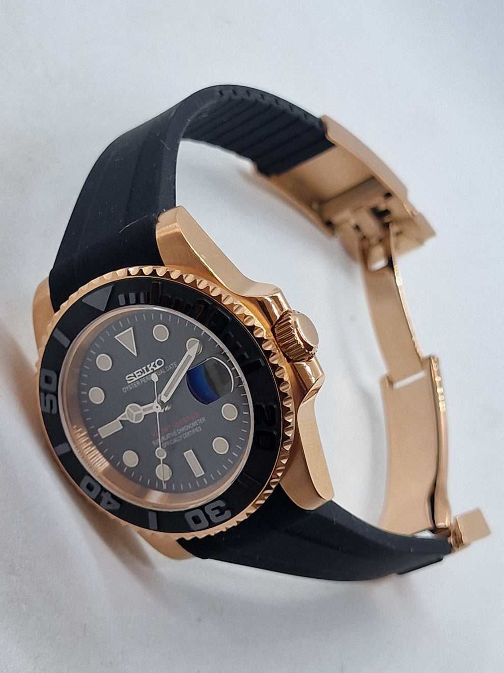 Yachtmaster Rose Gold Black Mod