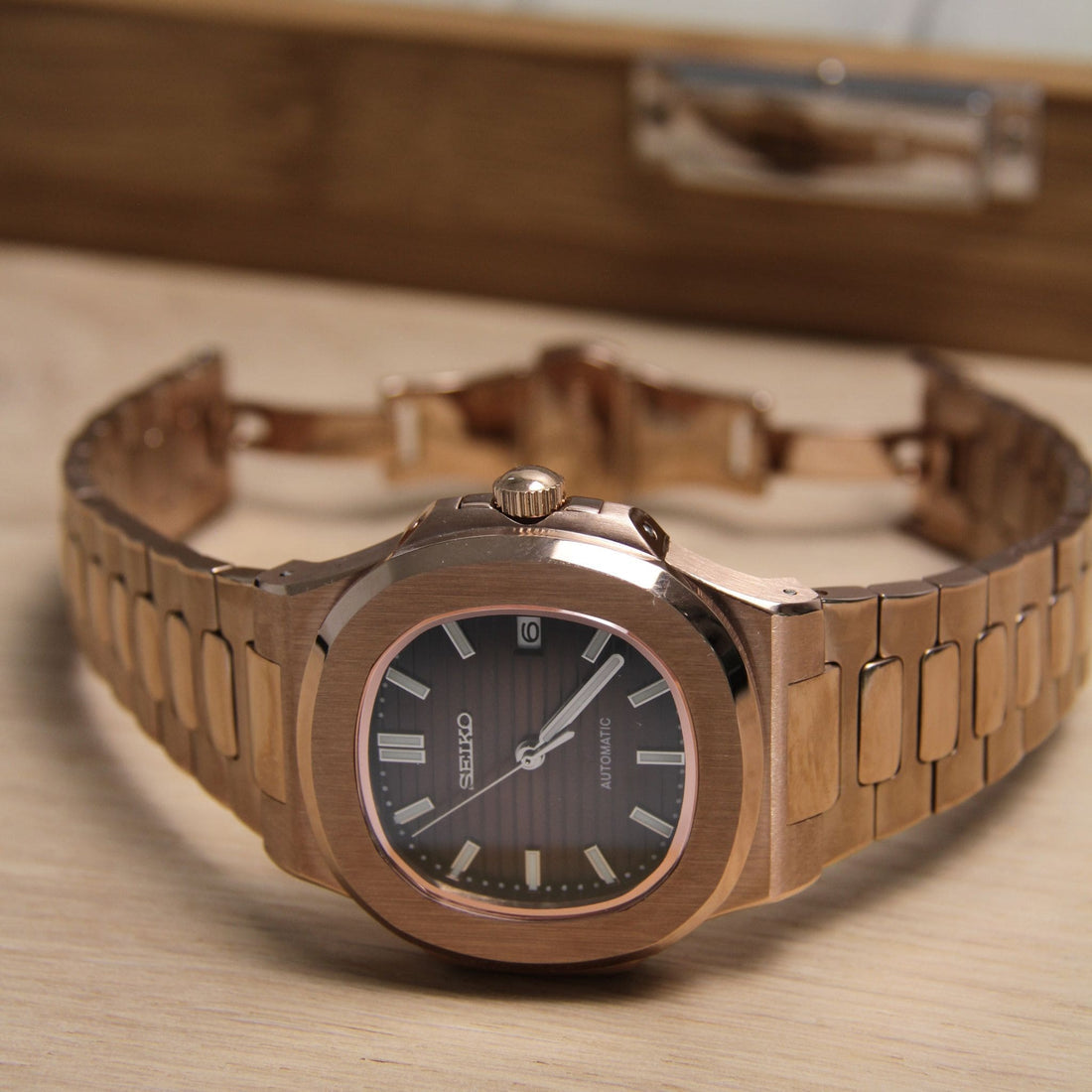 NAUTILUS MOD ROSE GOLD (BROWN DIAL)