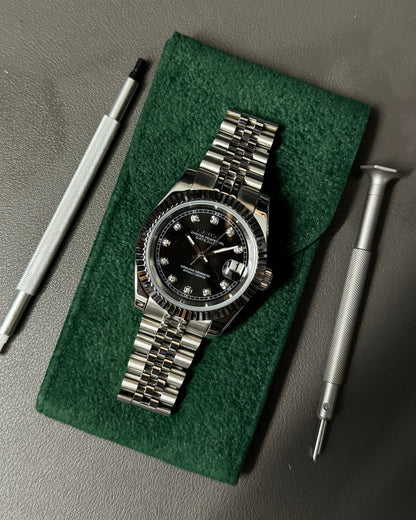 Datejust Black Pearl Mod (Diamond Indices)