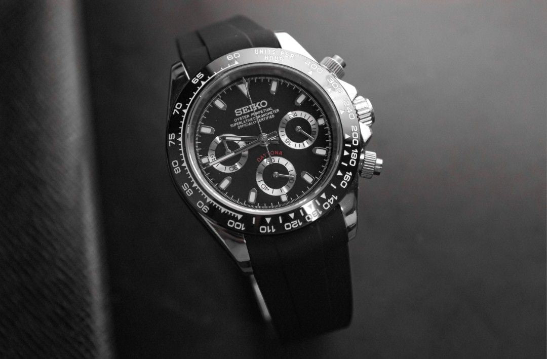 Daytona Steel Black Mod (Rubber Strap)