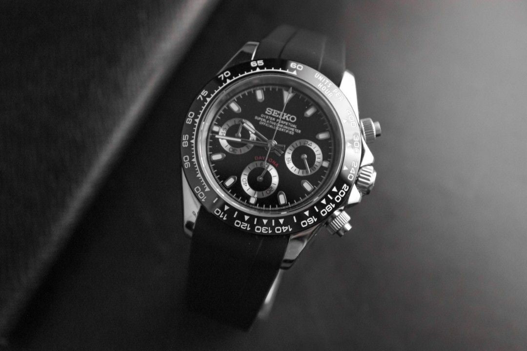 Daytona Steel Black Mod (Rubber Strap)