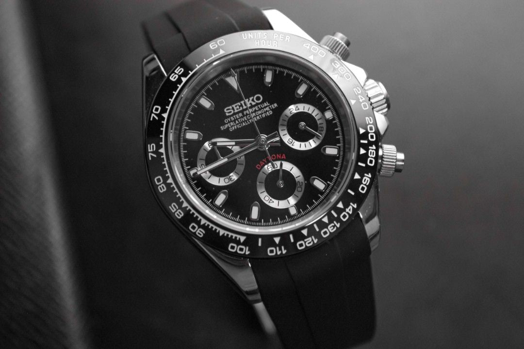 Daytona Steel Black Mod (Rubber Strap)