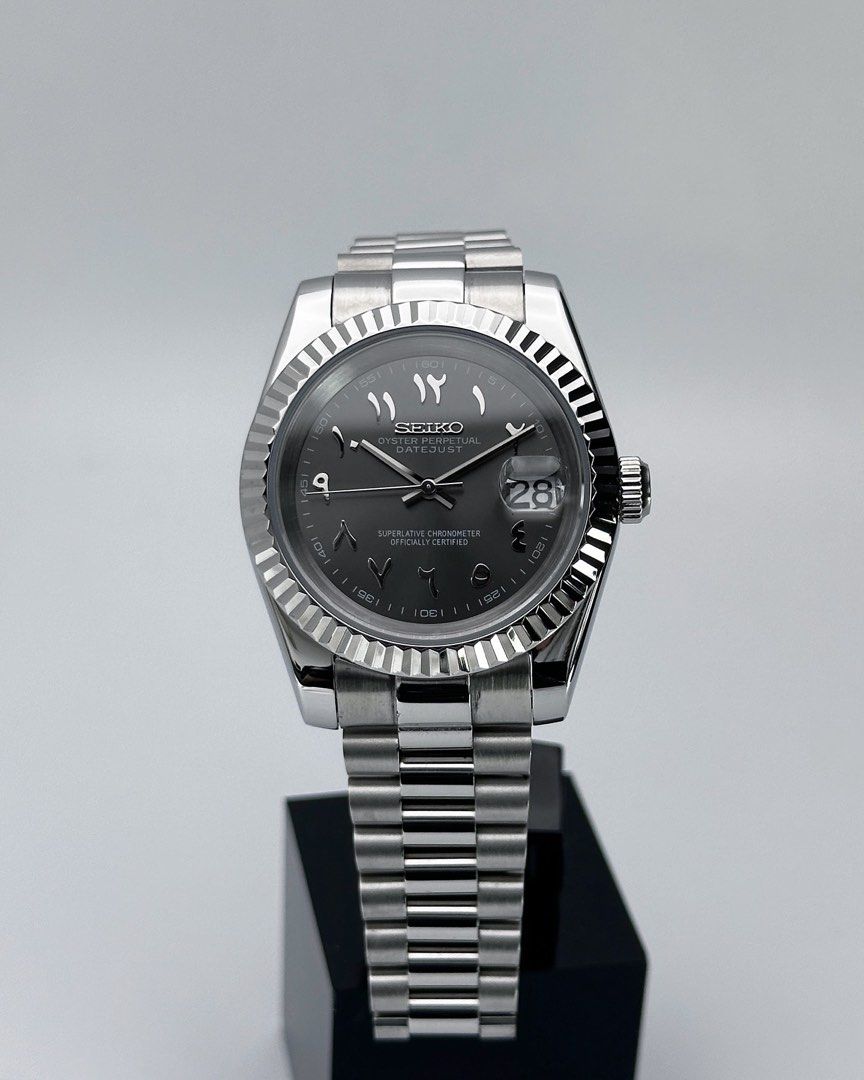 Datejust Dark Grey Mod (Arabic)