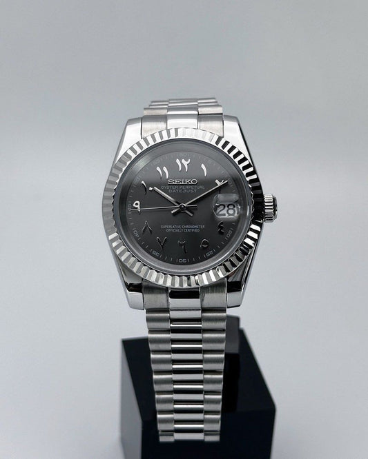 Datejust Dark Grey Mod (Arabic)