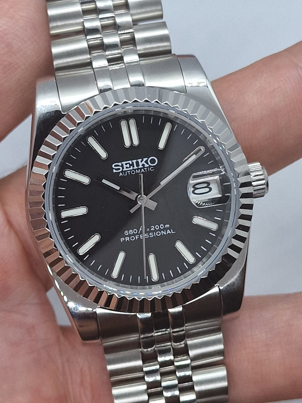Datejust Steel Black Mod