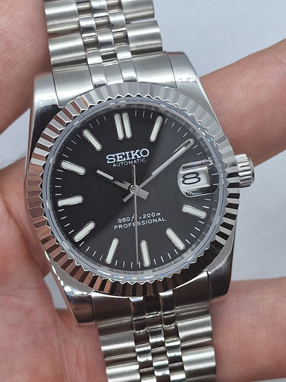Datejust Steel Black Mod