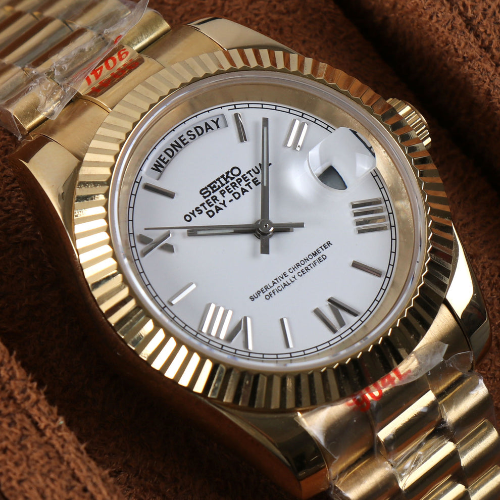 DayDate Gold White Mod